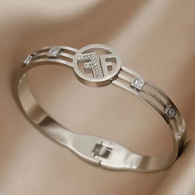Gold Plated Elegant Cuff Bracelet for Women