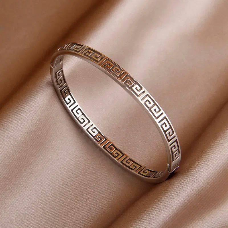 Gold Plated Elegant Cuff Bracelet for Women
