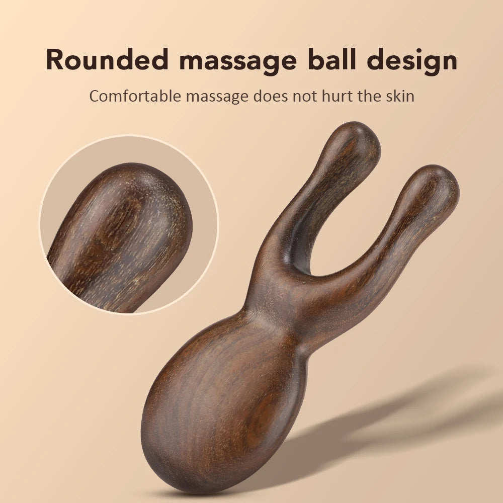 Wooden Facial Lifting Meridian Comb Massager