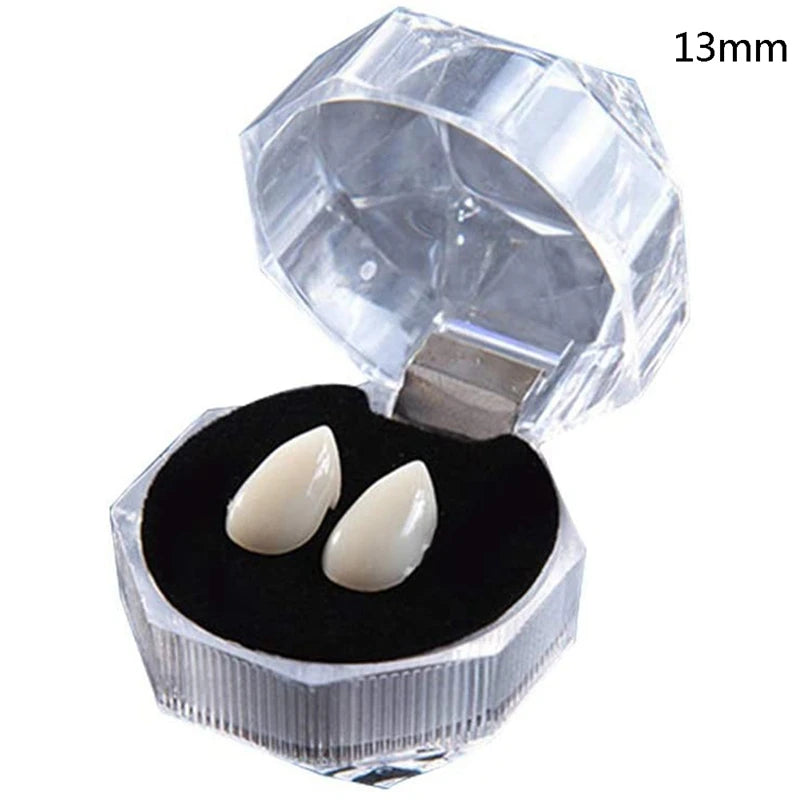 Halloween Realistic Dentures – Vampire & Zombie Cosplay Teeth for Party, Masquerade, and Horror Makeup