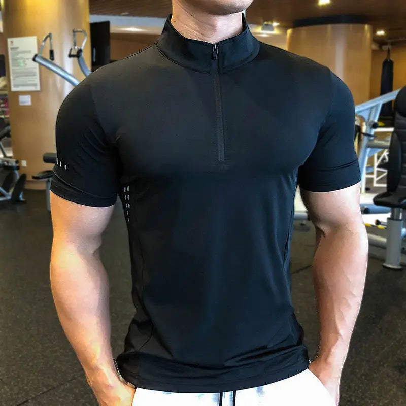 Breathable Fitness Shirt with Quick Dry Compression For Men