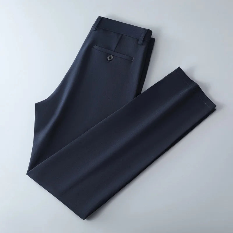 Men’s Lightweight Business Casual Pants – Quick-Drying,Straight-Leg Office Pants - StarLuxeTrend