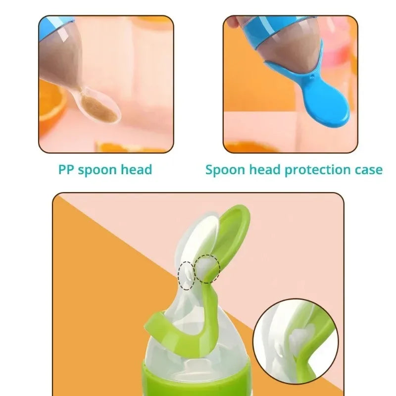 Baby Silicone Bottle Spoon - StarLuxeTrend