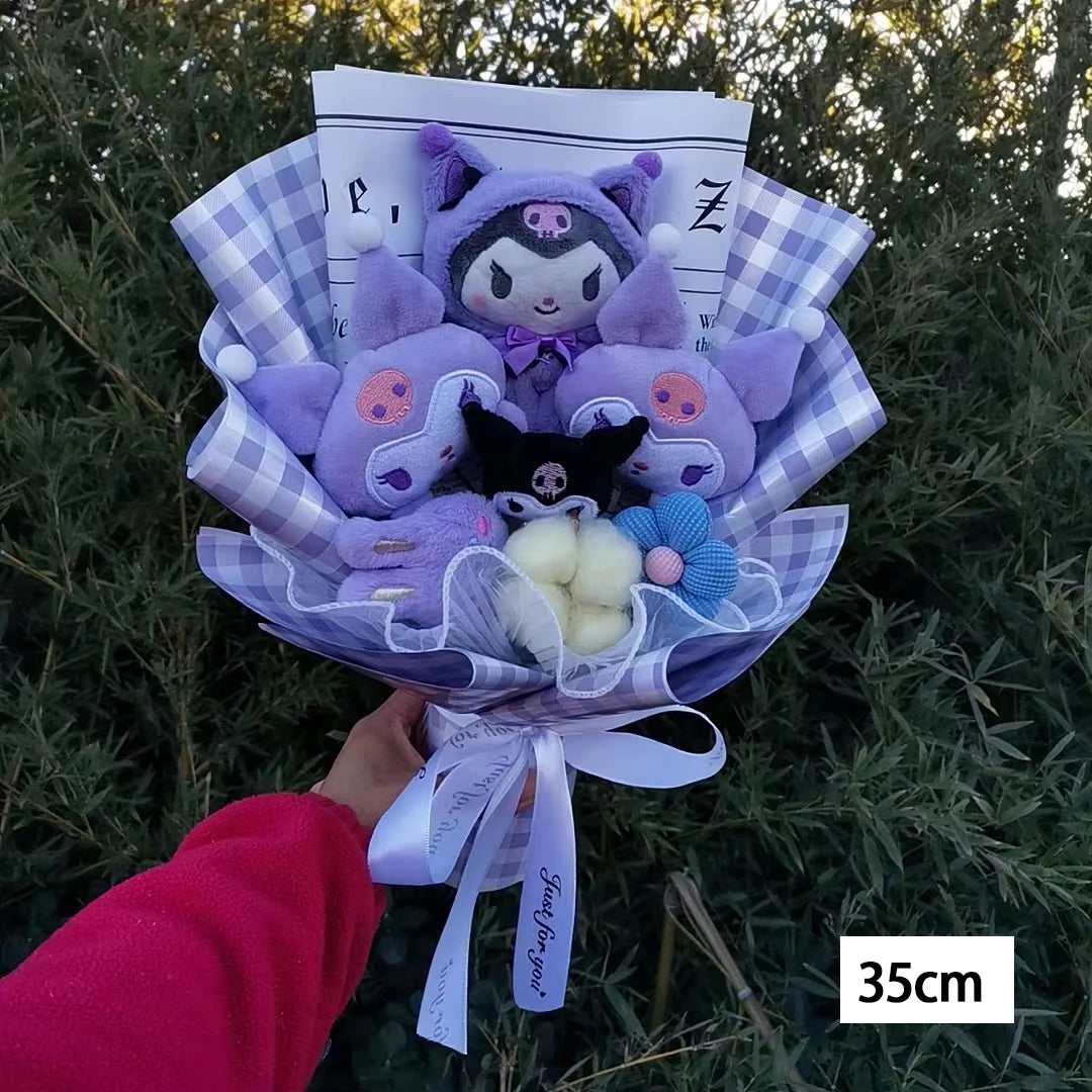 Hello Kitty Cartoon Plush Rose Soap Flowers - StarLuxeTrend