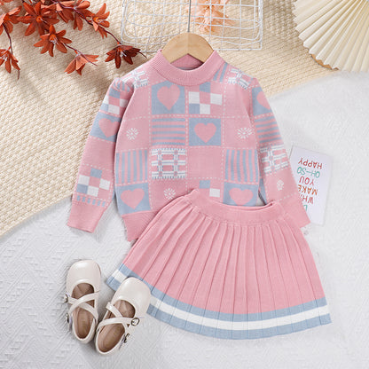 Girls Two-piece Sweater Set