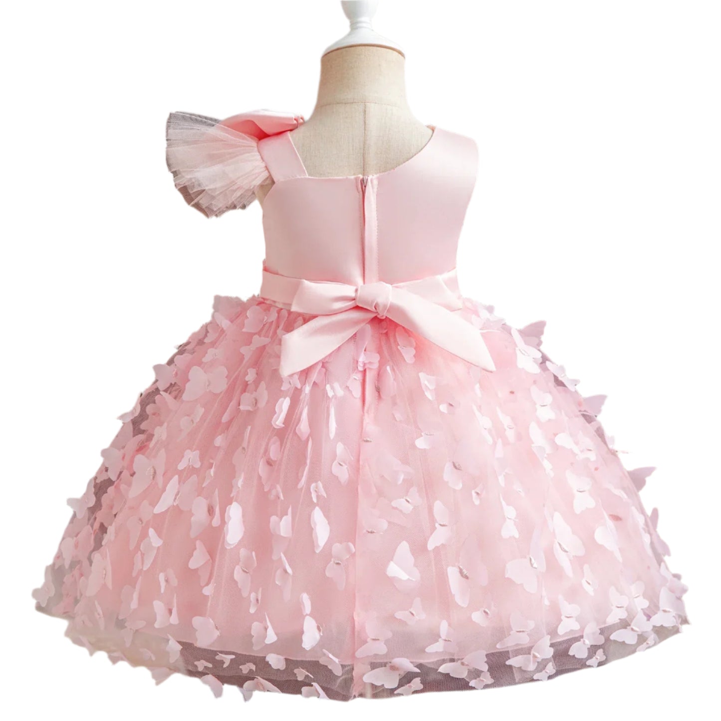 Elegant Baby Girl Tulle Lace Dress – 1st Birthday, Baptism, Wedding & Party Gown