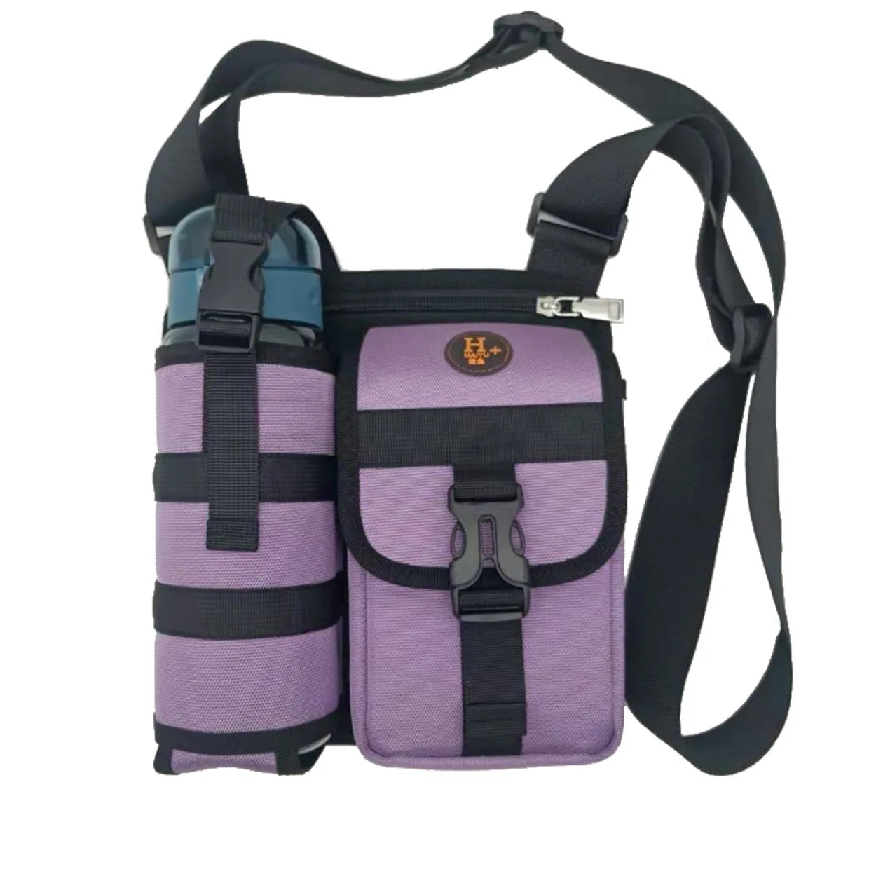 Shoulder Bag with Water Bottle Holder