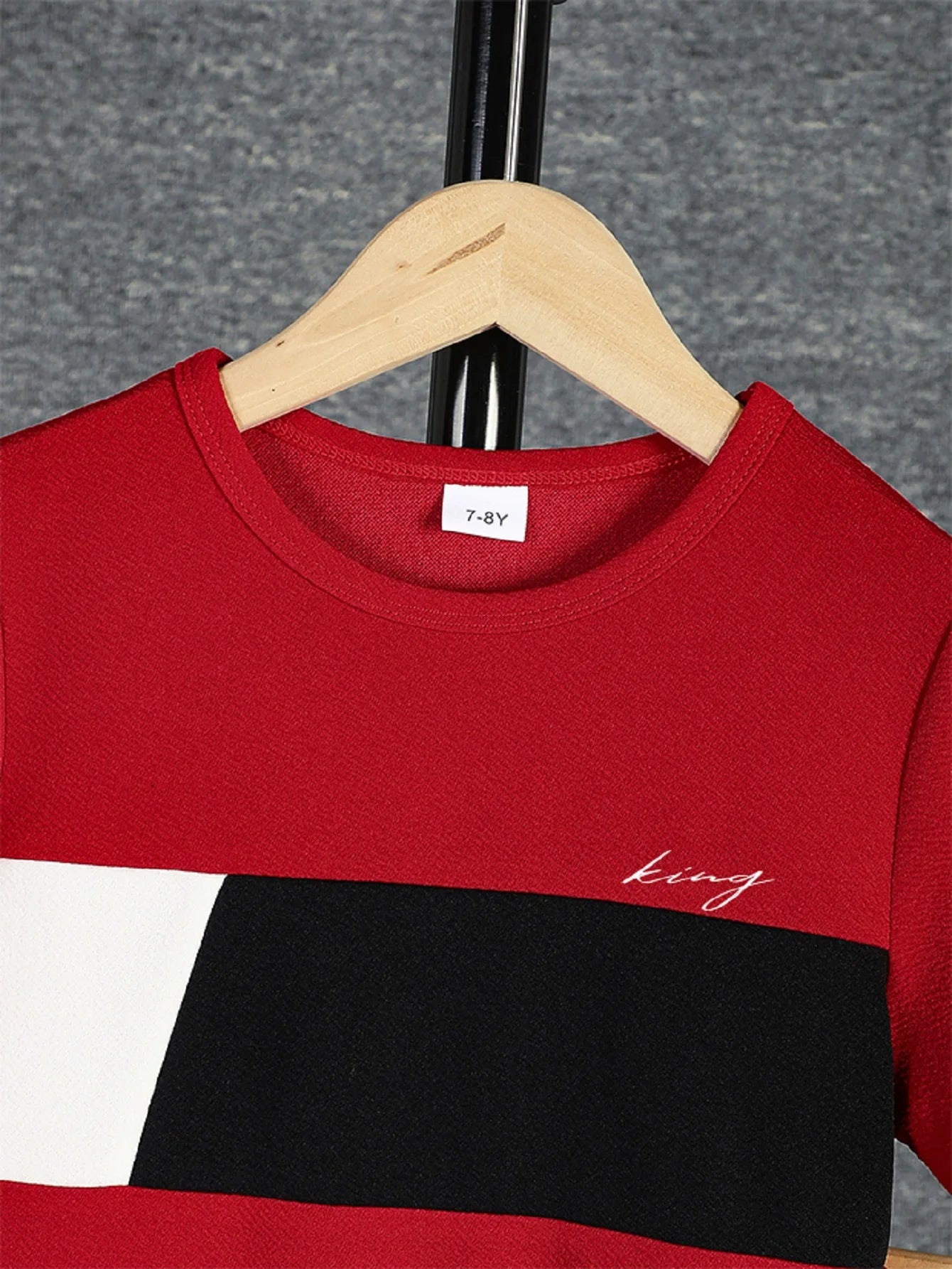 Boys Casual Colorblock Short Sleeve T-shirt & Shorts Set - StarLuxeTrend