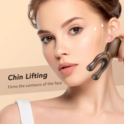 Wooden Facial Lifting Meridian Comb Massager