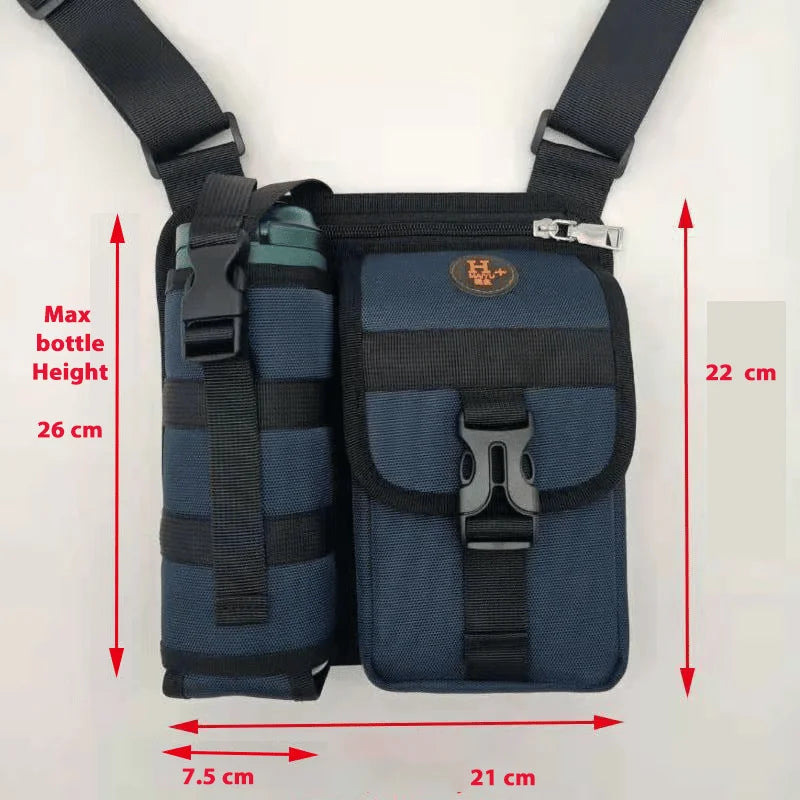 Shoulder Bag with Water Bottle Holder