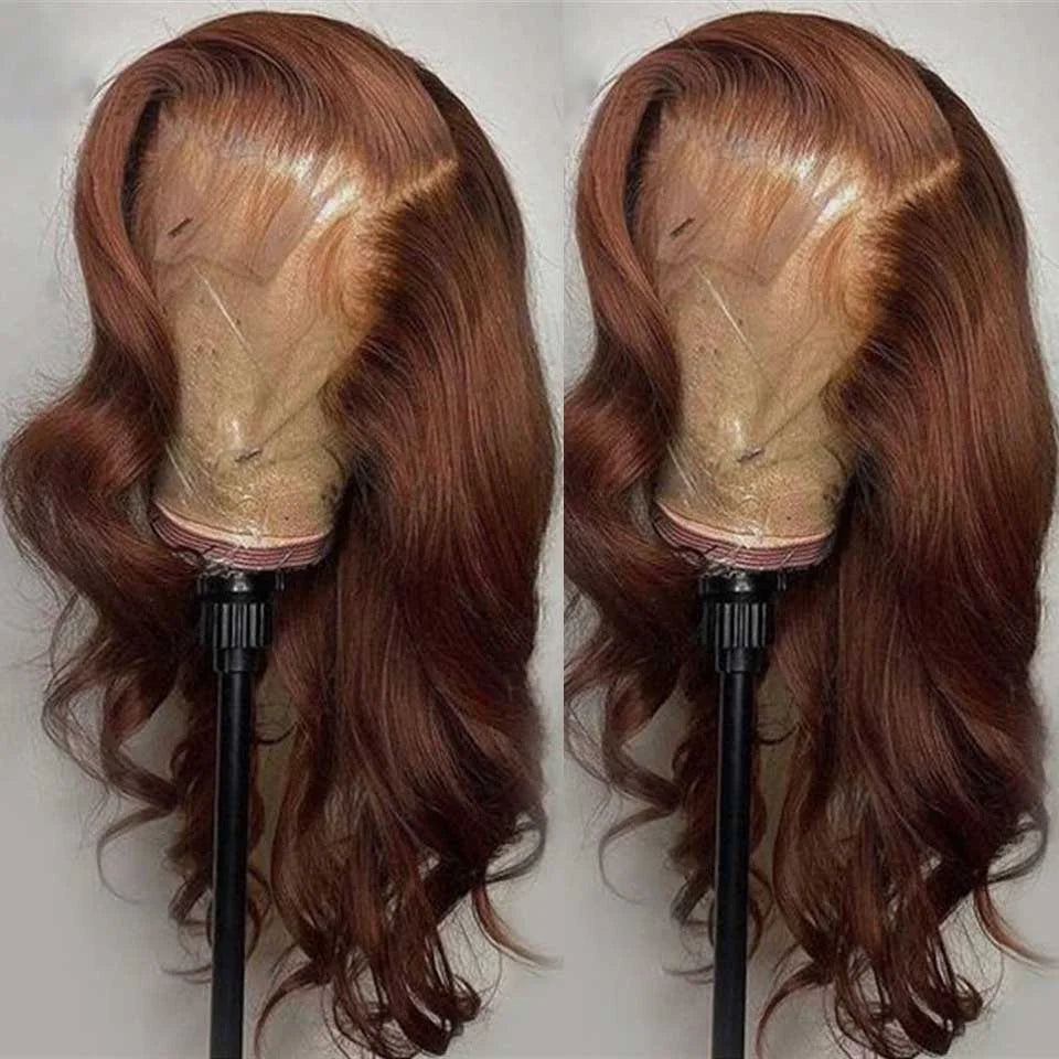 Glueless Chocolate Brown Lace Front Wig – 13x4 & 13x6 HD Lace Frontal Human Hair Wig - StarLuxeTrend