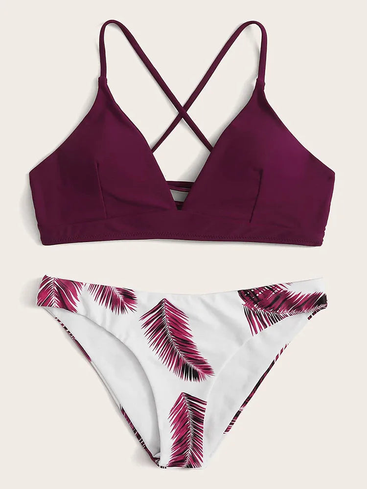 Cross Bandage Bikini Set