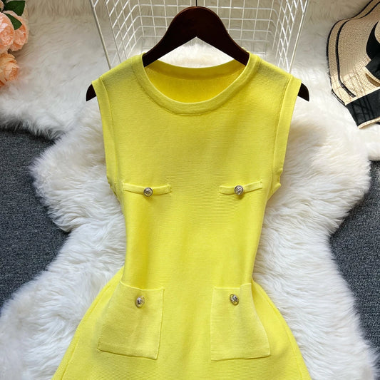Summer Mini Dress – Sleeveless Party Dress