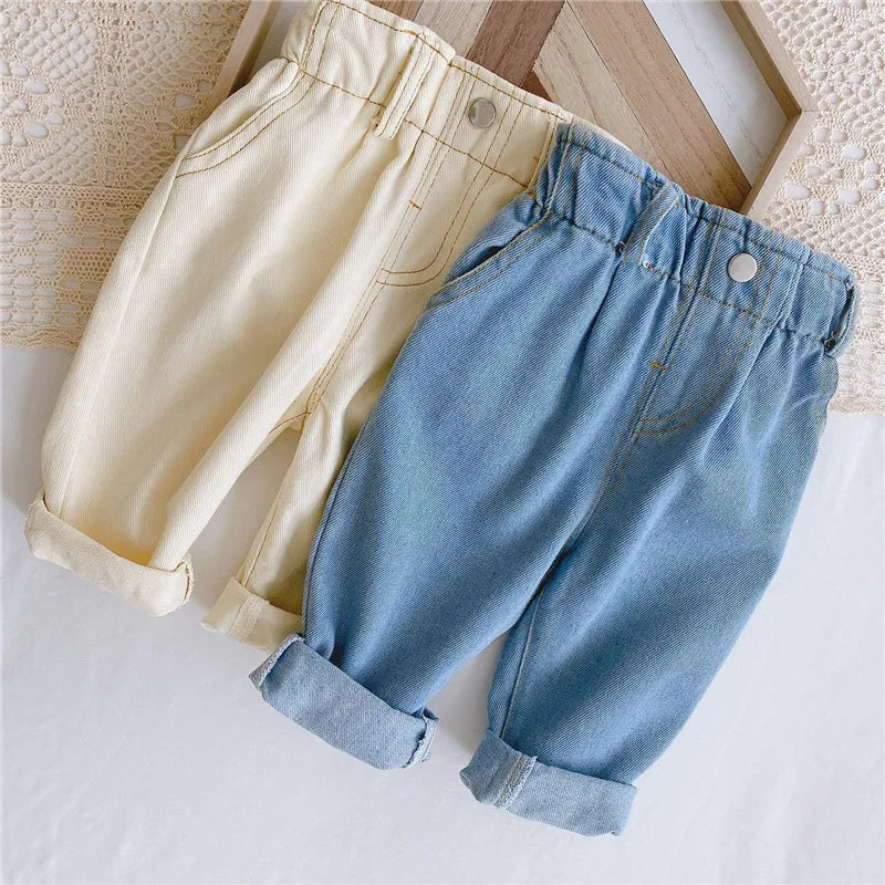 Kids' Casual Loose-Fit Jeans – Stylish & Comfortable for All Seasons - StarLuxeTrend