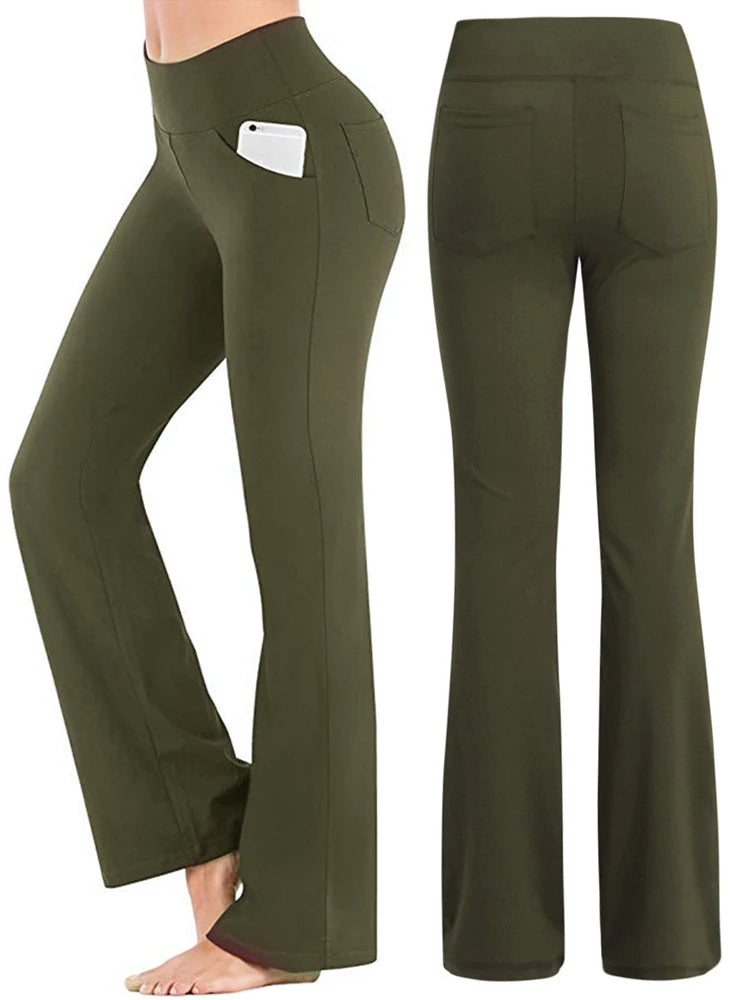 Palazzo Flared Wild High Waist Trousers For Women