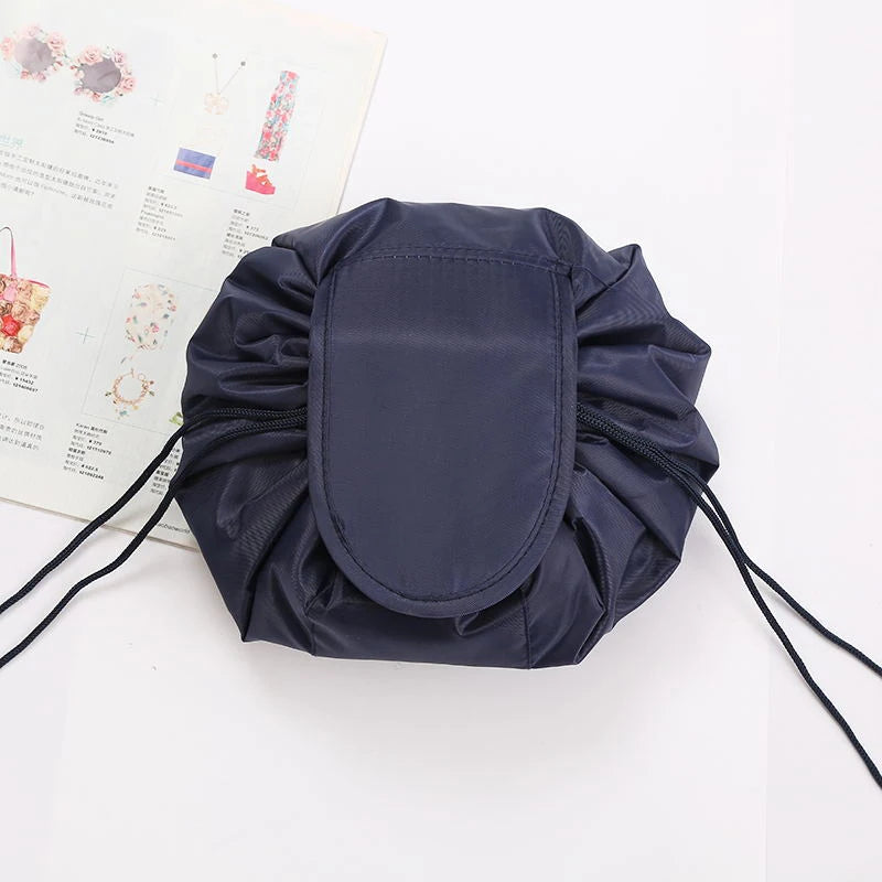 Waterproof Drawstring Makeup Bag – Portable Travel Cosmetic Organizer for Women