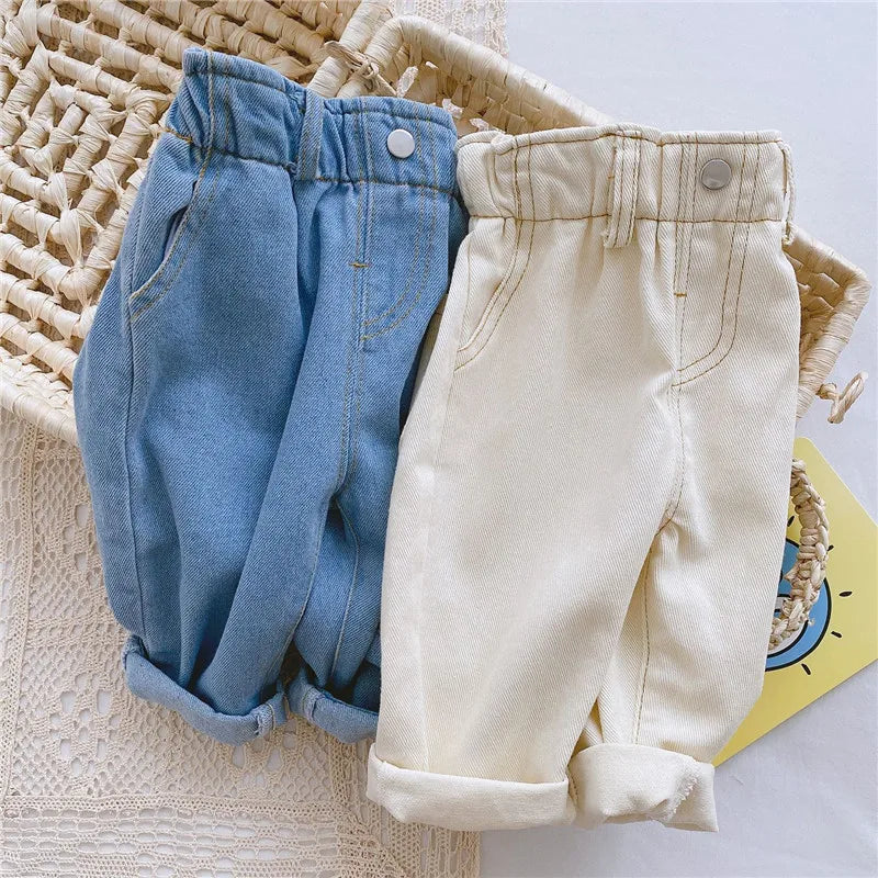 Kids' Casual Loose-Fit Jeans – Stylish & Comfortable for All Seasons - StarLuxeTrend