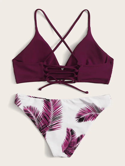 Cross Bandage Bikini Set