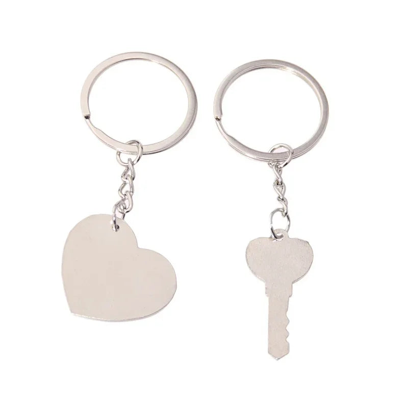 Heart Shaped Couple Keychain - StarLuxeTrend