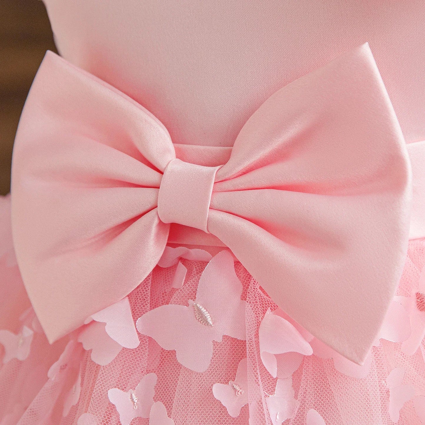 Elegant Baby Girl Tulle Lace Dress – 1st Birthday, Baptism, Wedding & Party Gown