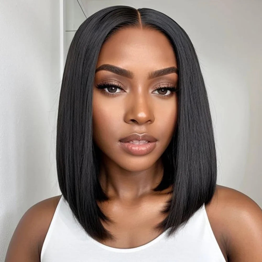 Bob Wig Human Hair 13x4 Frontal Lace Wigs – Glueless HD Transparent Lace Wig - StarLuxeTrend