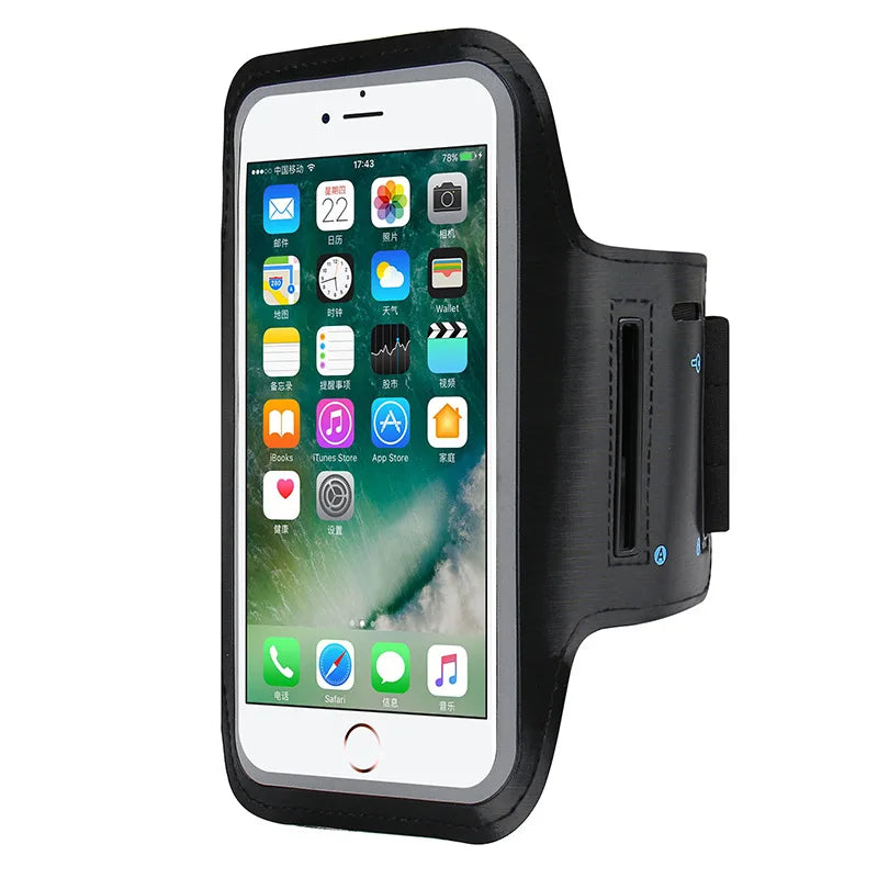 Universal Sports Armband Phone Holder for iPhone 15 14 13 Pro Max, Samsung, Huawei – Gym Running Arm Band Case with Secure Strap & Touchscreen Access