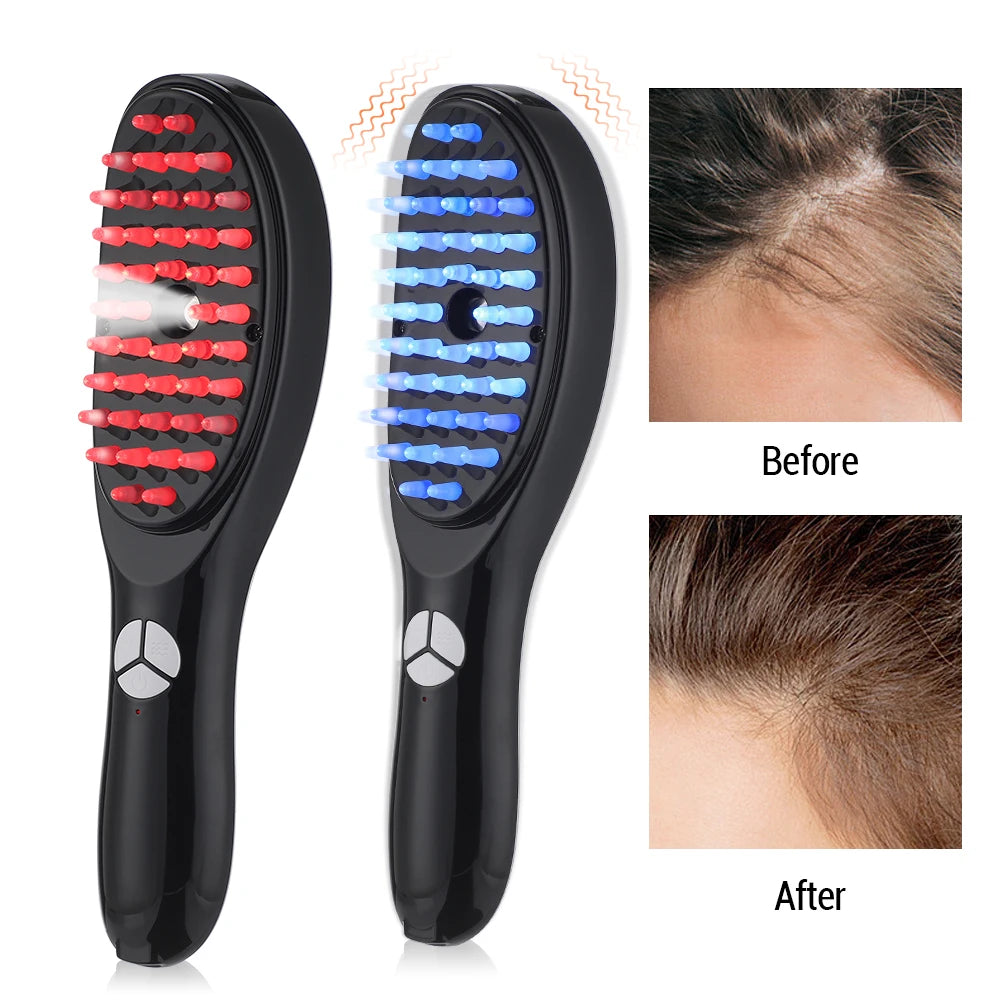 Electric Scalp Massager Comb with Red Light – Anti Hair Loss, Hair Growth Oil Applicator & Vibrating Head Massager StarLuxeTrend