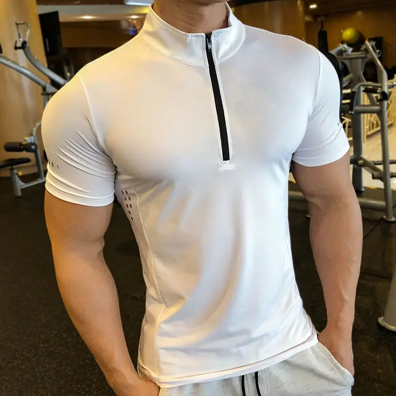 Breathable Fitness Shirt with Quick Dry Compression For Men