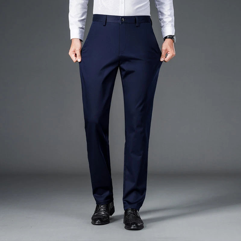 Men’s Lightweight Business Casual Pants – Quick-Drying,Straight-Leg Office Pants - StarLuxeTrend