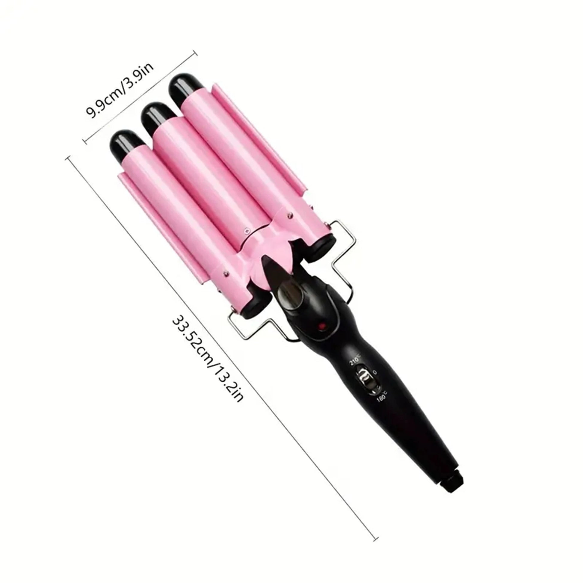 3-Barrel Curling Iron- Ceramic Hair Waver – Dual Voltage Styling Tool for Effortless Waves StarLuxeTrend