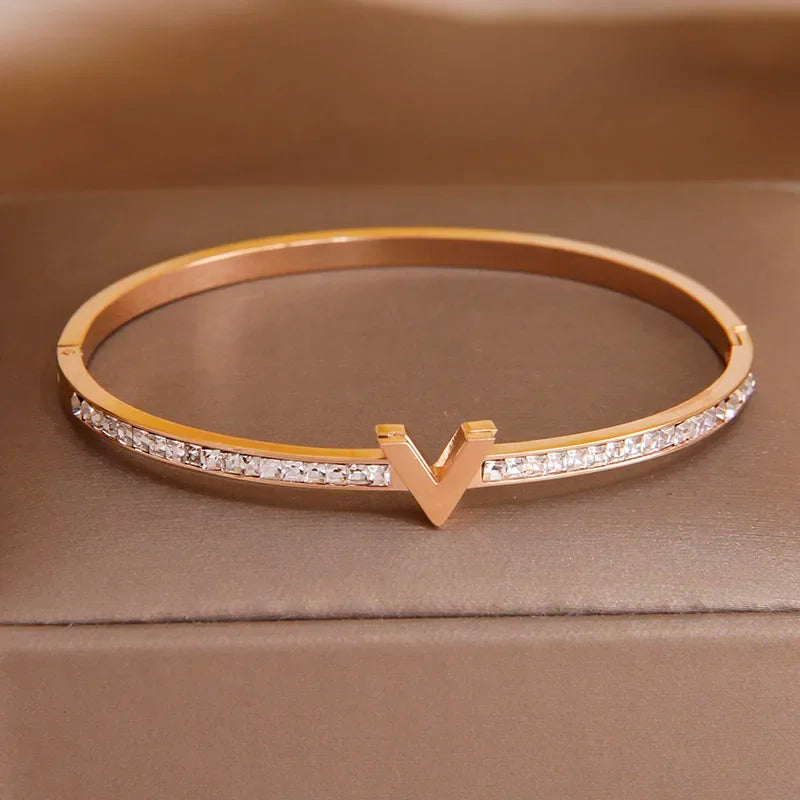 Gold Plated Elegant Cuff Bracelet for Women