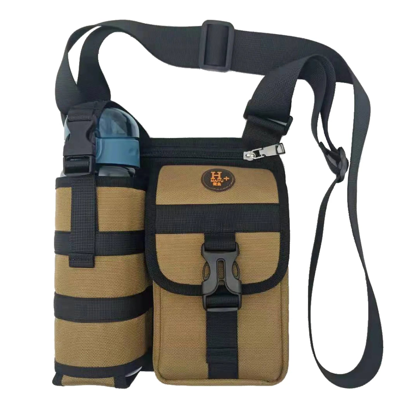 Shoulder Bag with Water Bottle Holder