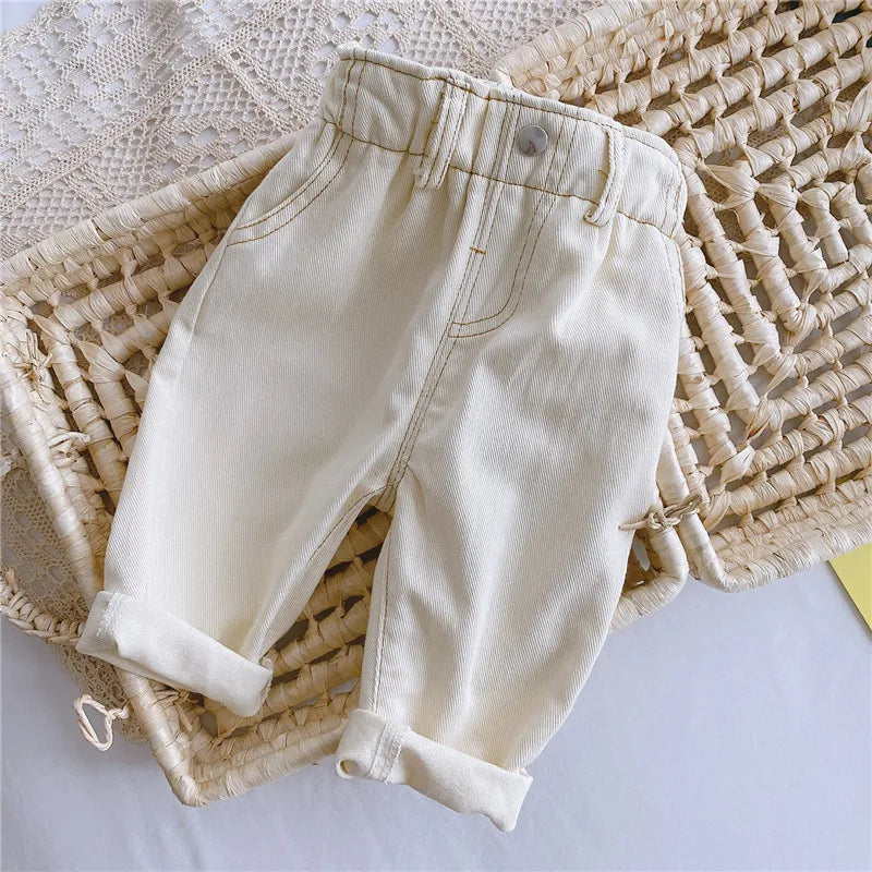 Kids' Casual Loose-Fit Jeans – Stylish & Comfortable for All Seasons - StarLuxeTrend