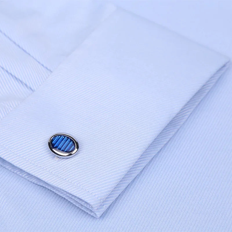 Men’s French Cuff Tuxedo Dress Shirt – Formal Long Sleeve Button-Up Shirt for Wedding, Party, or Office – Sizes M to 6XL