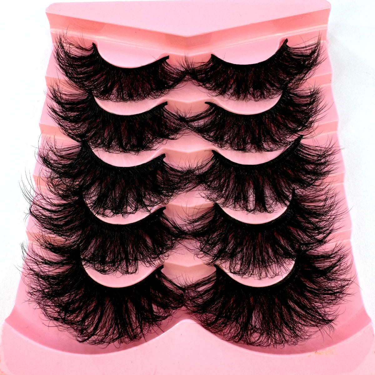 Fluffy Long 3D Faux Mink Lashes – Dramatic & Natural Volume False Eyelashes - StarLuxeTrend