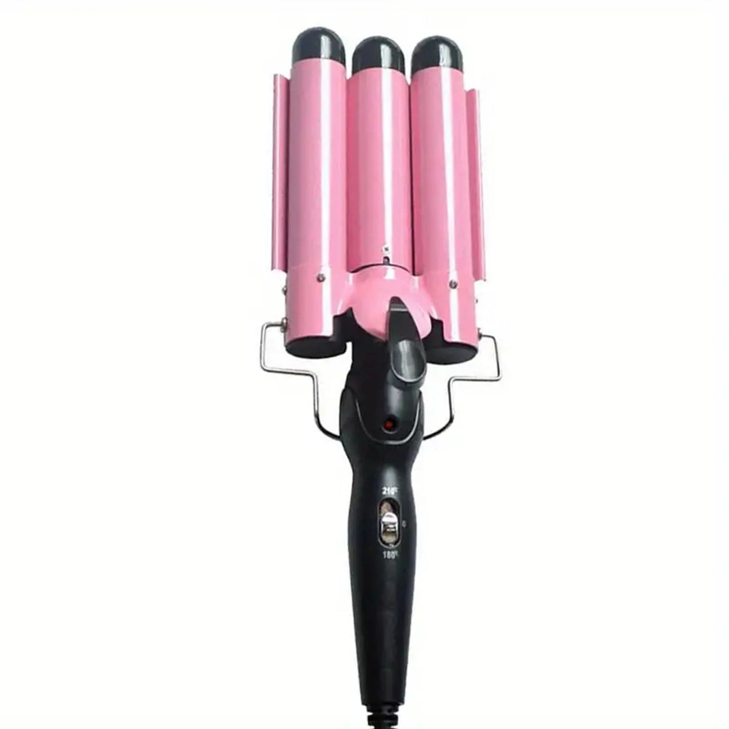 3-Barrel Curling Iron- Ceramic Hair Waver – Dual Voltage Styling Tool for Effortless Waves StarLuxeTrend
