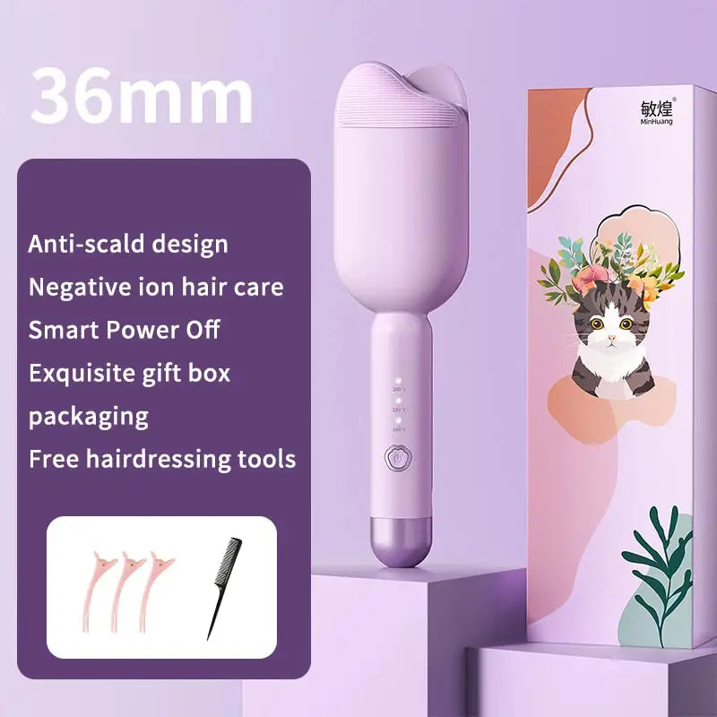 Create Effortless Waves with the 36mm Automatic Lambswool Curling Tool StarLuxeTrend