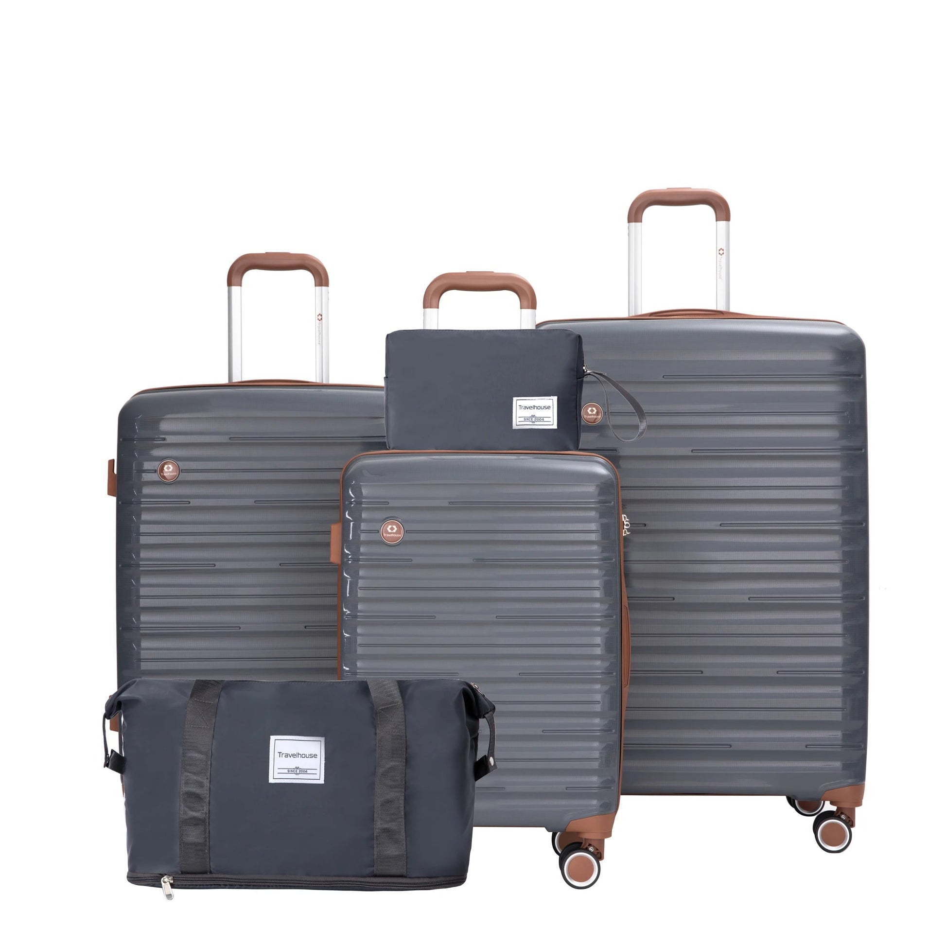 Luggage Sets- 5-Piece Durable Hardside Suitcases for Unisex- Travel Spinner Wheels & TSA Lock StarLuxeTrend
