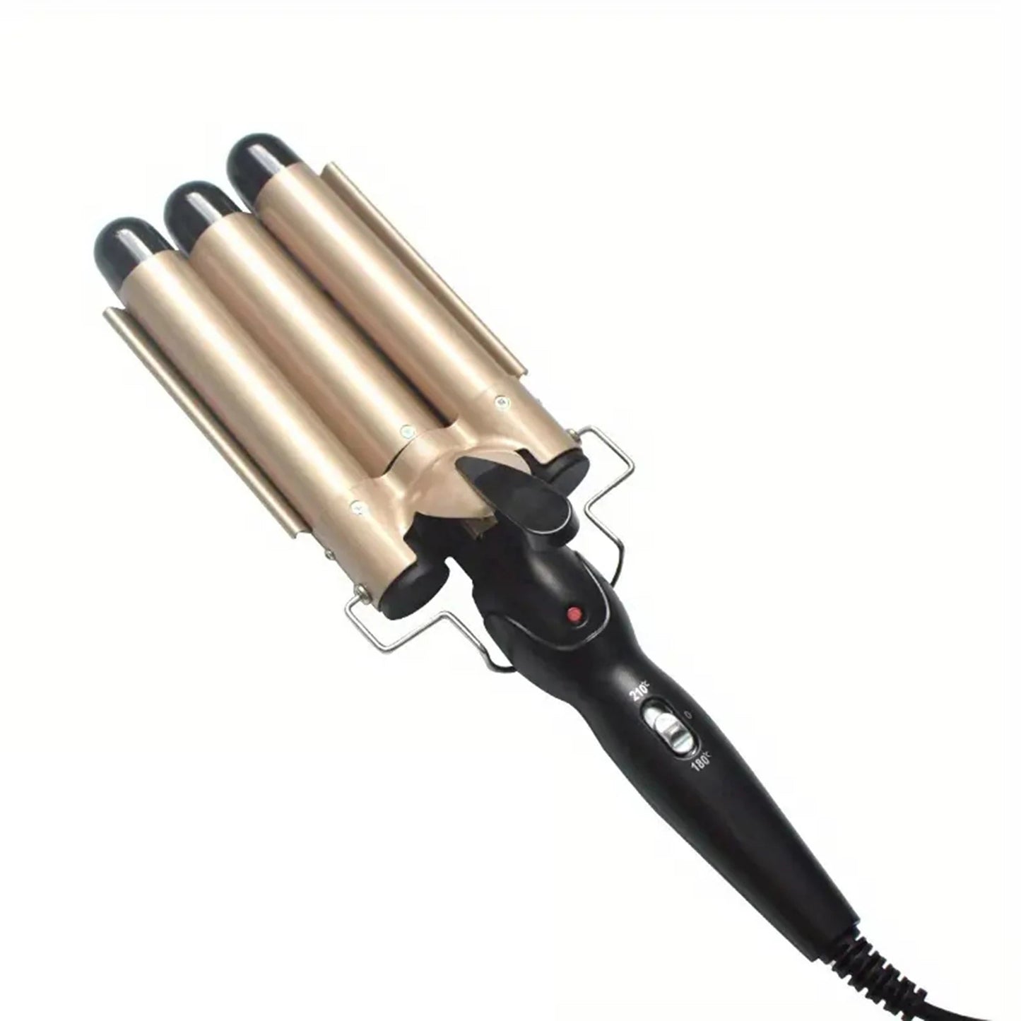 3-Barrel Curling Iron- Ceramic Hair Waver – Dual Voltage Styling Tool for Effortless Waves StarLuxeTrend
