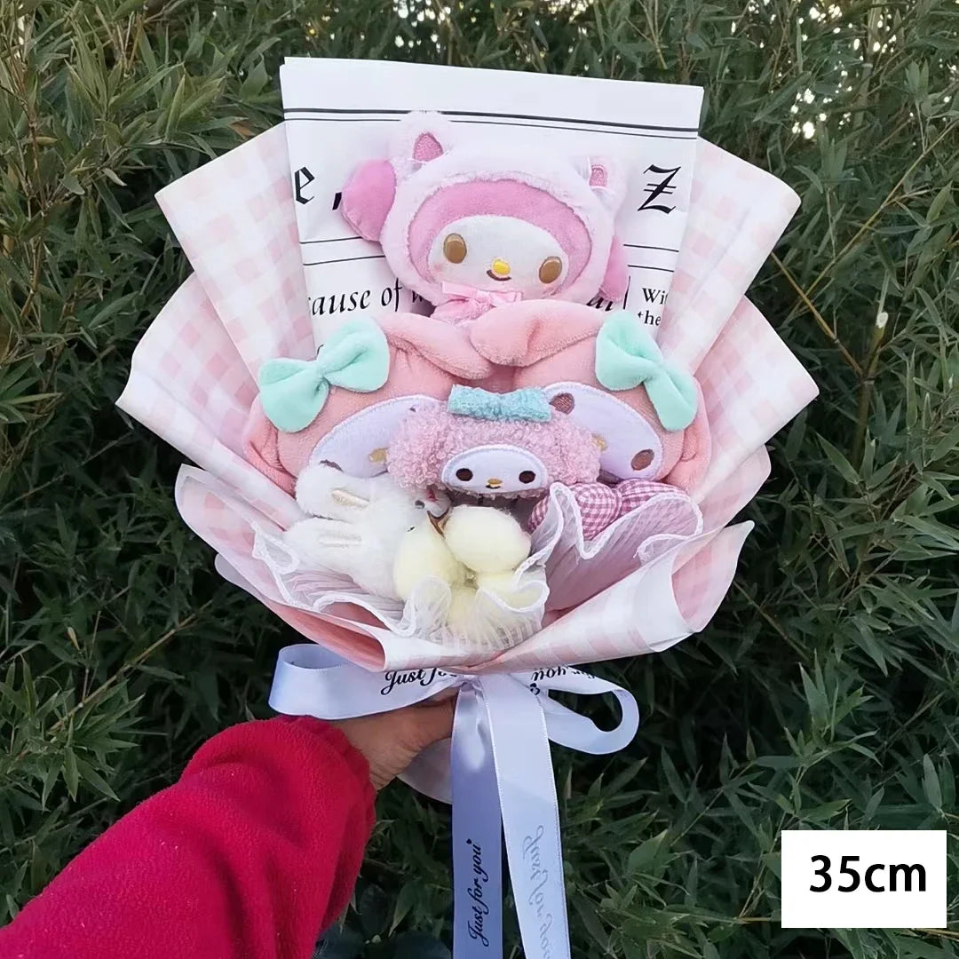 Hello Kitty Cartoon Plush Rose Soap Flowers - StarLuxeTrend